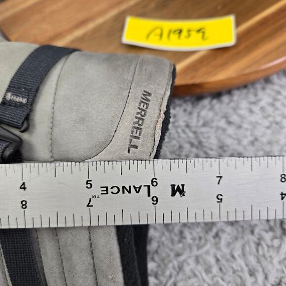 Merrell Icepack Mid Zip Polar Gray Leather 200 Gram Winter Boots Womens 8.5 - Picture 2 of 16